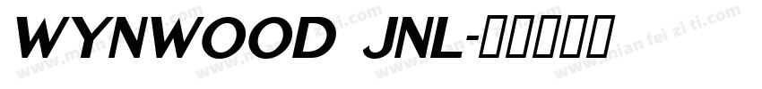 Wynwood JNL字体转换